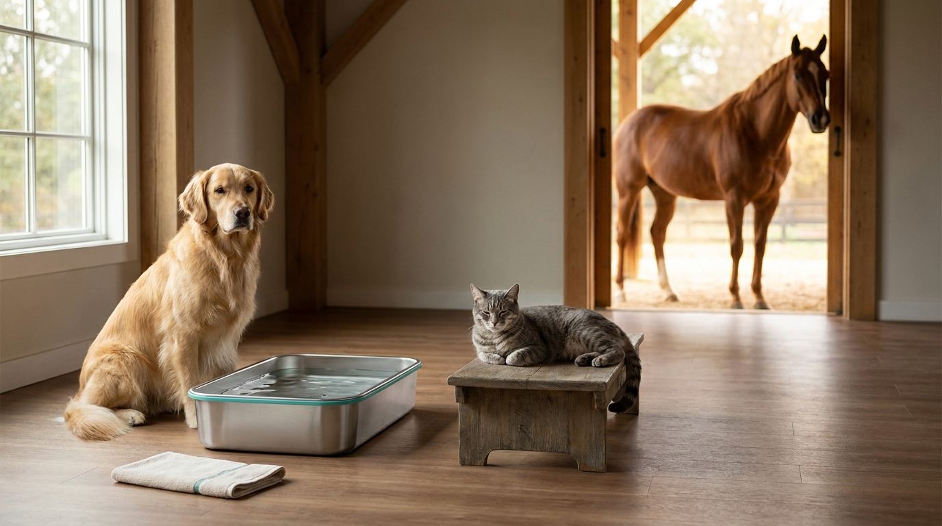 Ionic Detox for Pets: Foot Baths for Dogs, Cats & Horses
