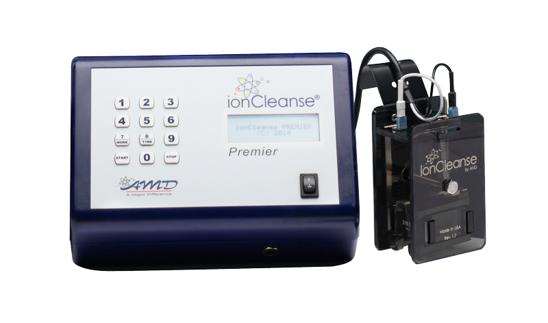 IonCleanse Premier shown with its detailed dual-polarity array